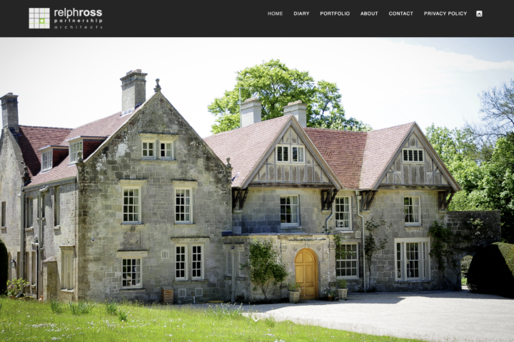 A screenshot of the Relph Ross website homepage.