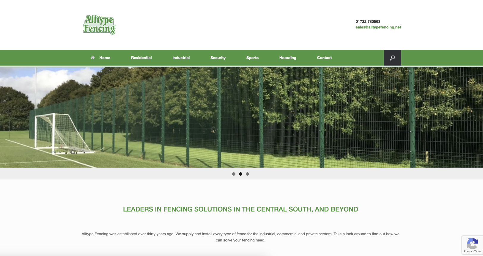 Alltype Fencing home page